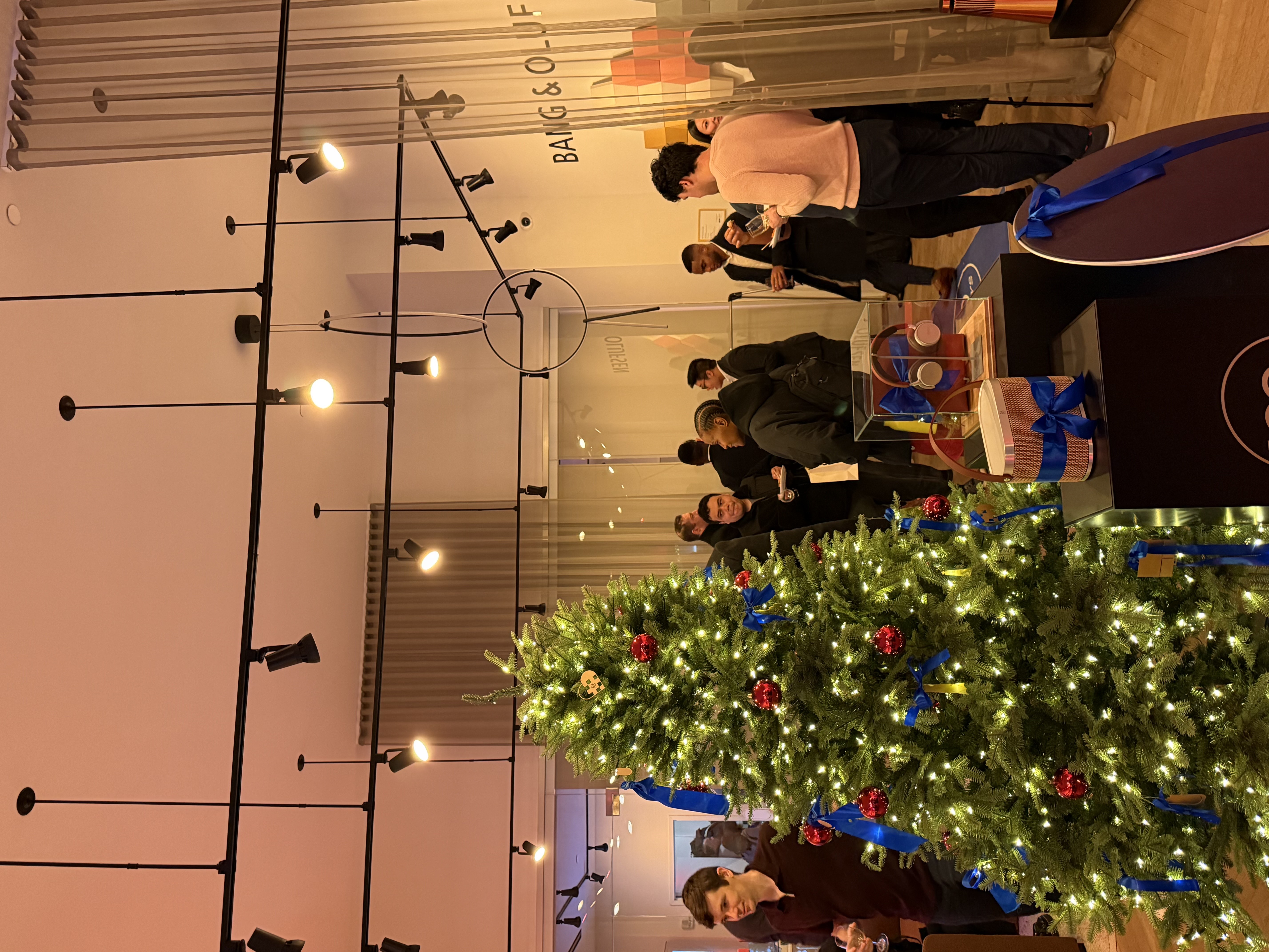 Members gathered inside Bang & Olufsen’s Madison Avenue flagship during an Elite event