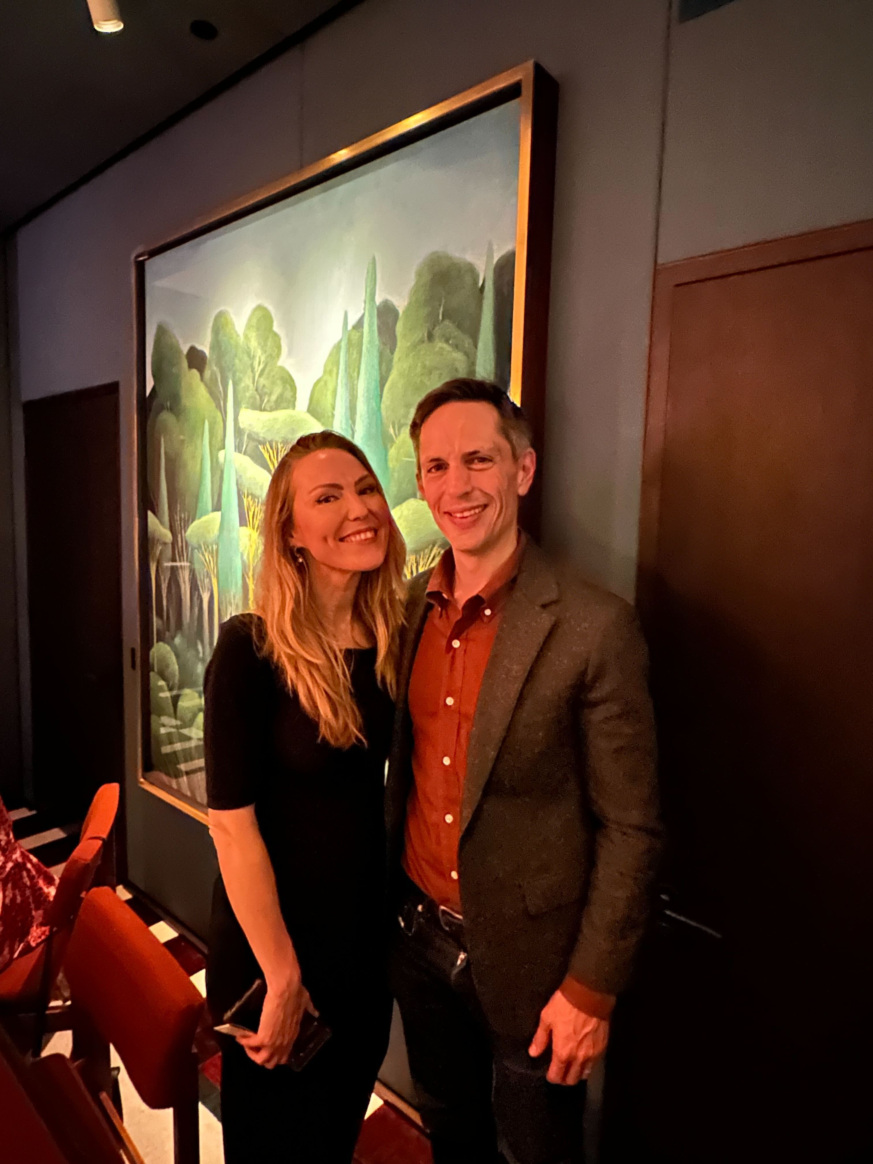 Dining room setting at Mount St. Restaurant in London