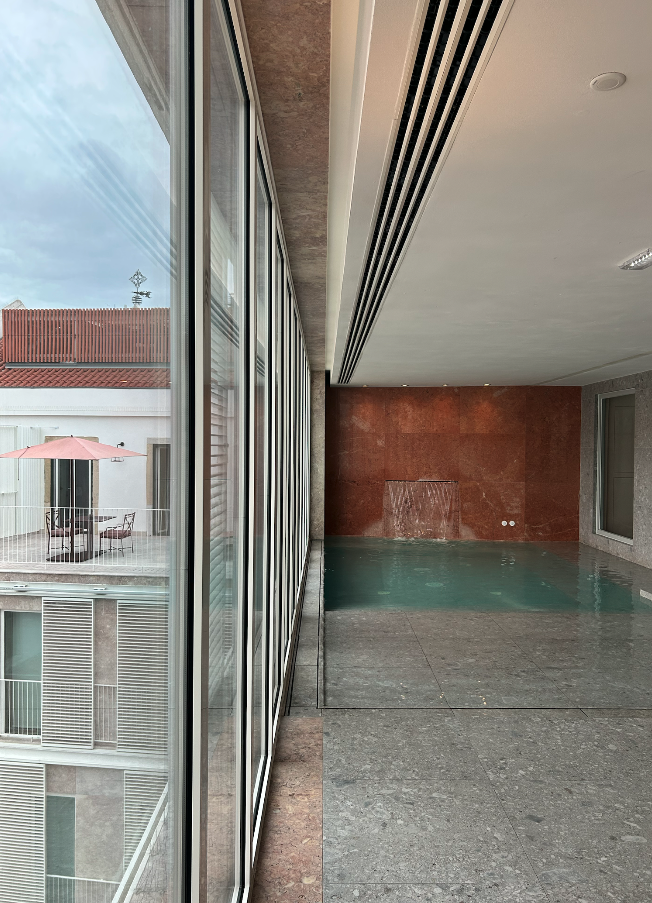 Indoor pool and spa area at Convent Square Lisbon